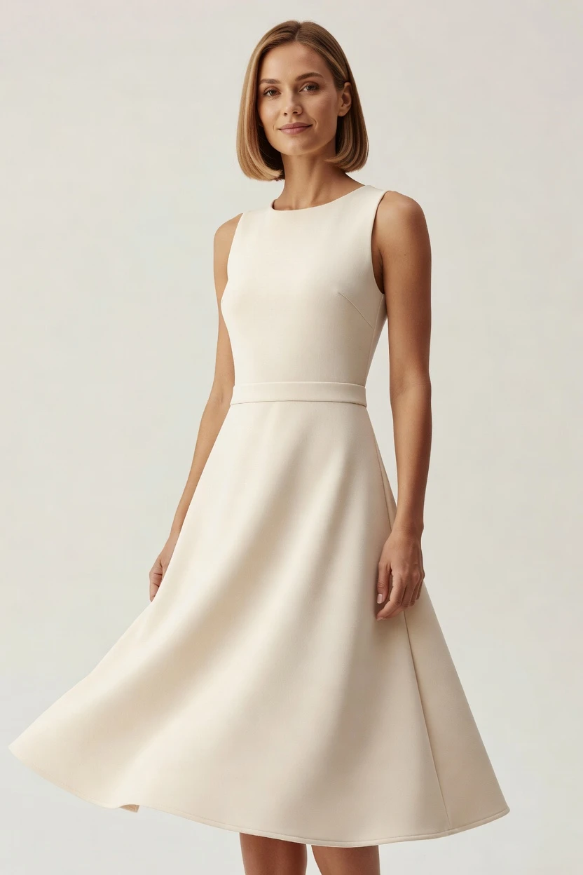 On-model skirt, ready for catalog
