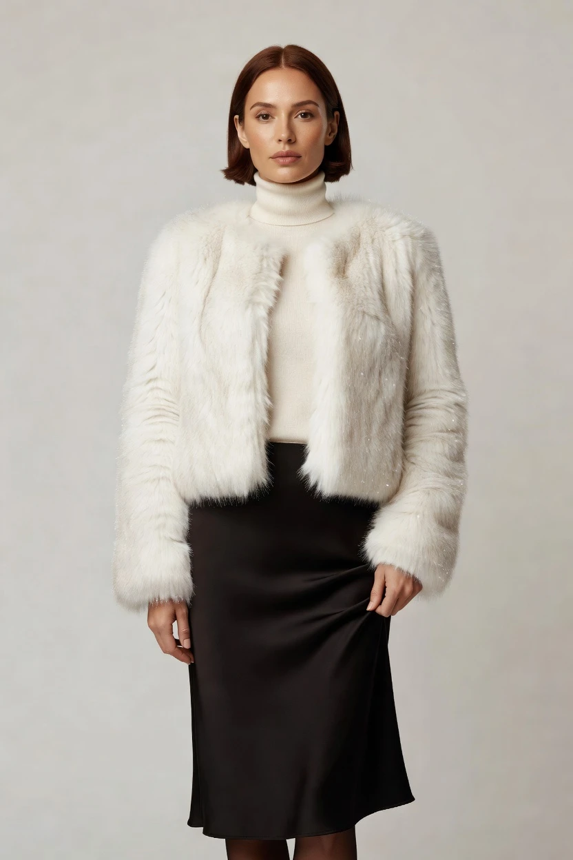 On-model Christmas outfit preview