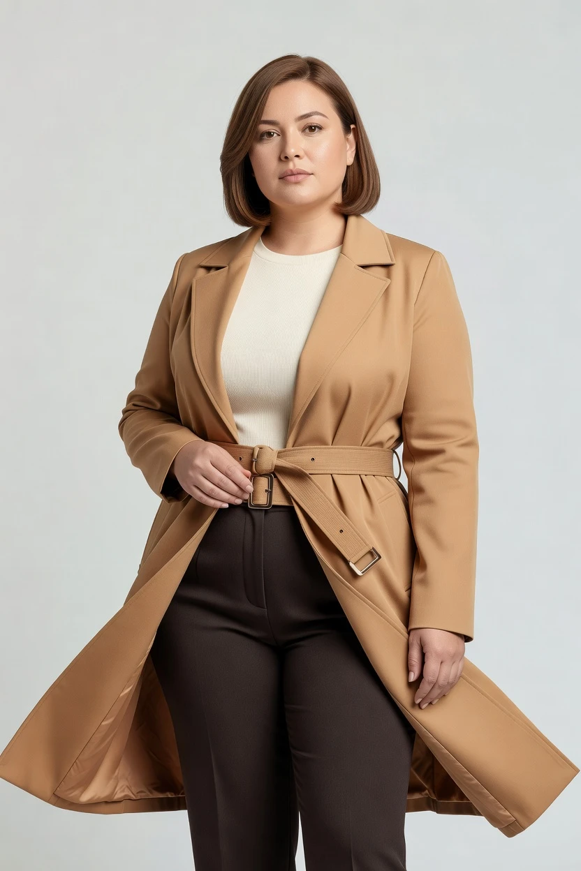 On-model curvy shoot, no prompts