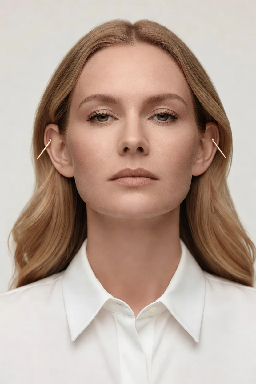 Catalog look, garment-led framing