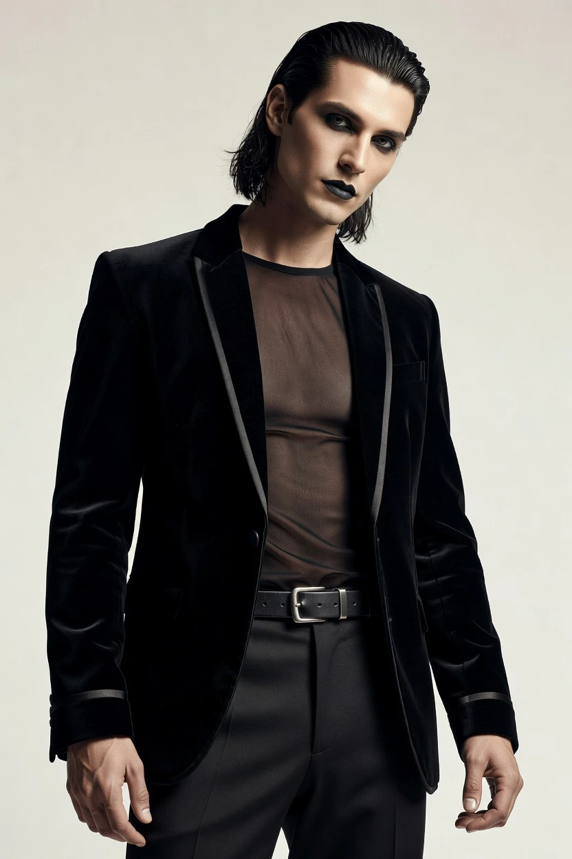 One click. One directed goth look.