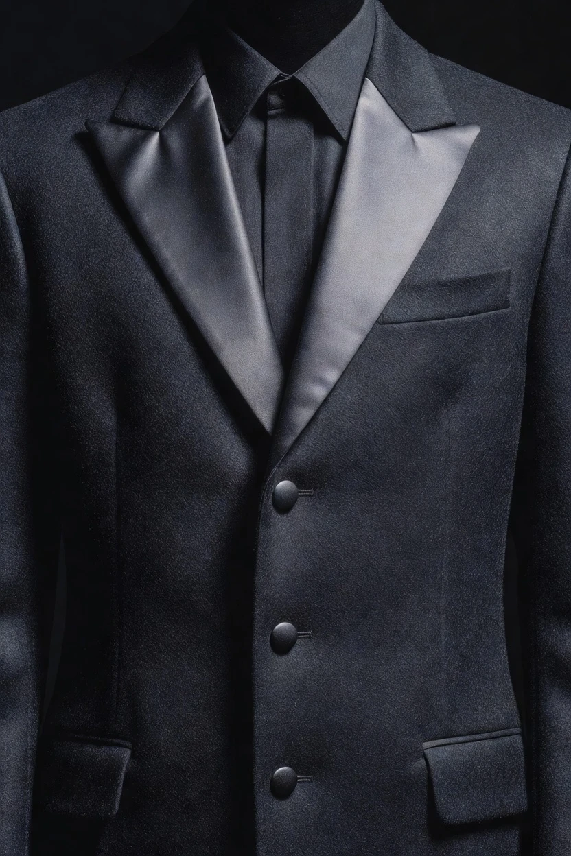Menswear runway look, on-model