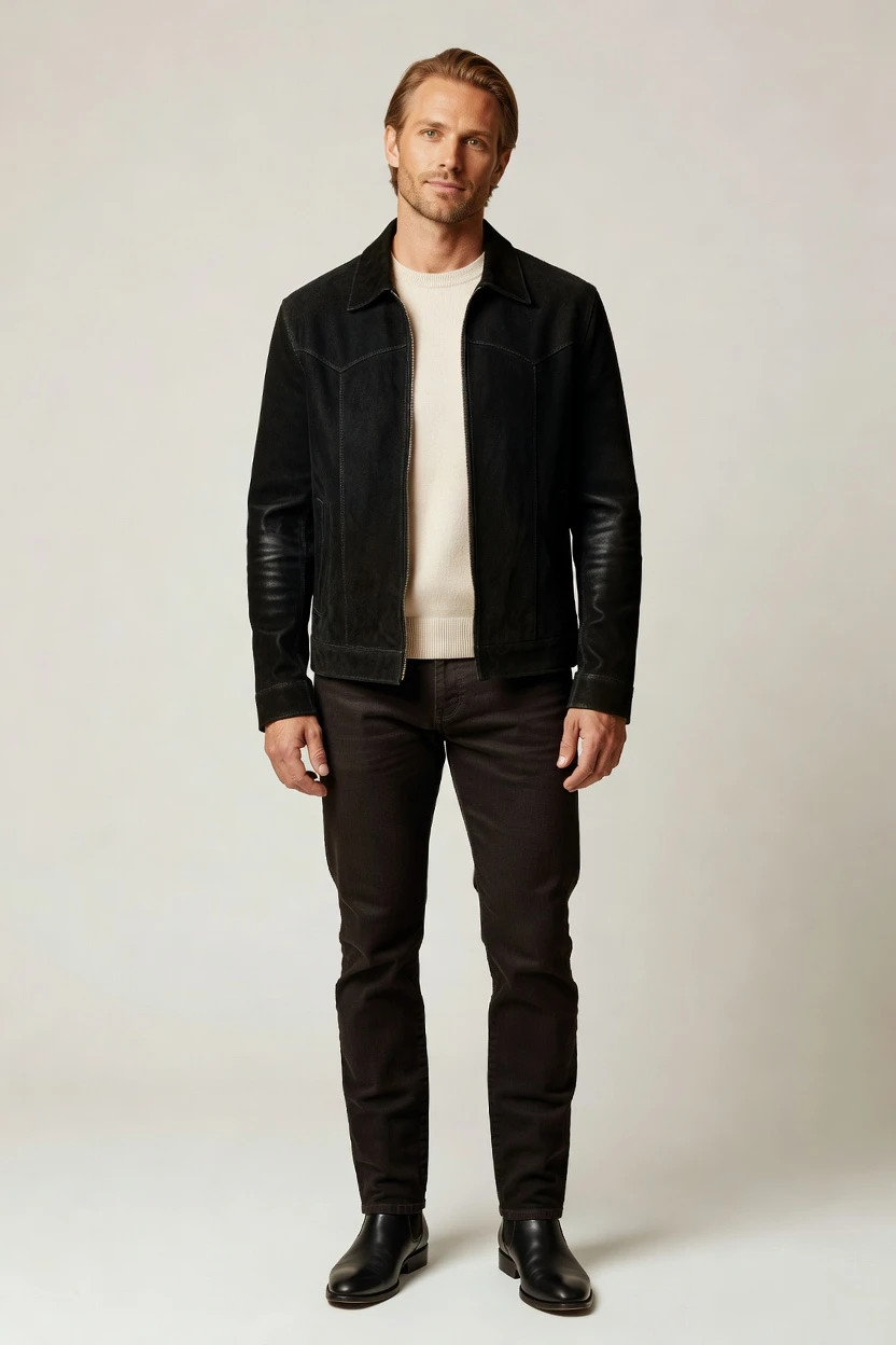 Modern cowboy look, click-directed