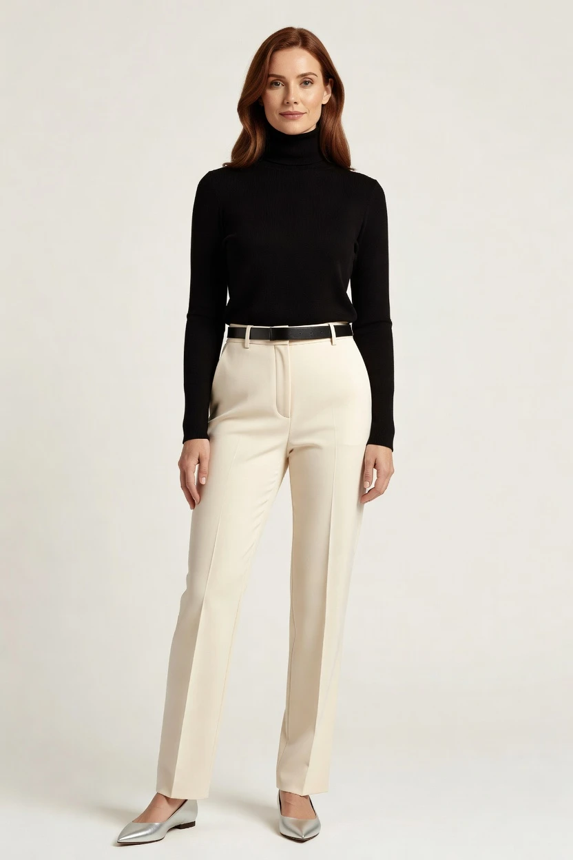 Seasonal outfit studio look