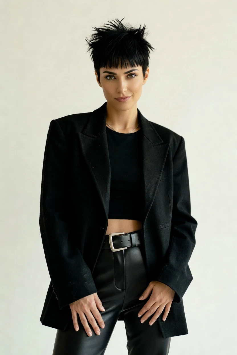 Punk style, garment-led shot
