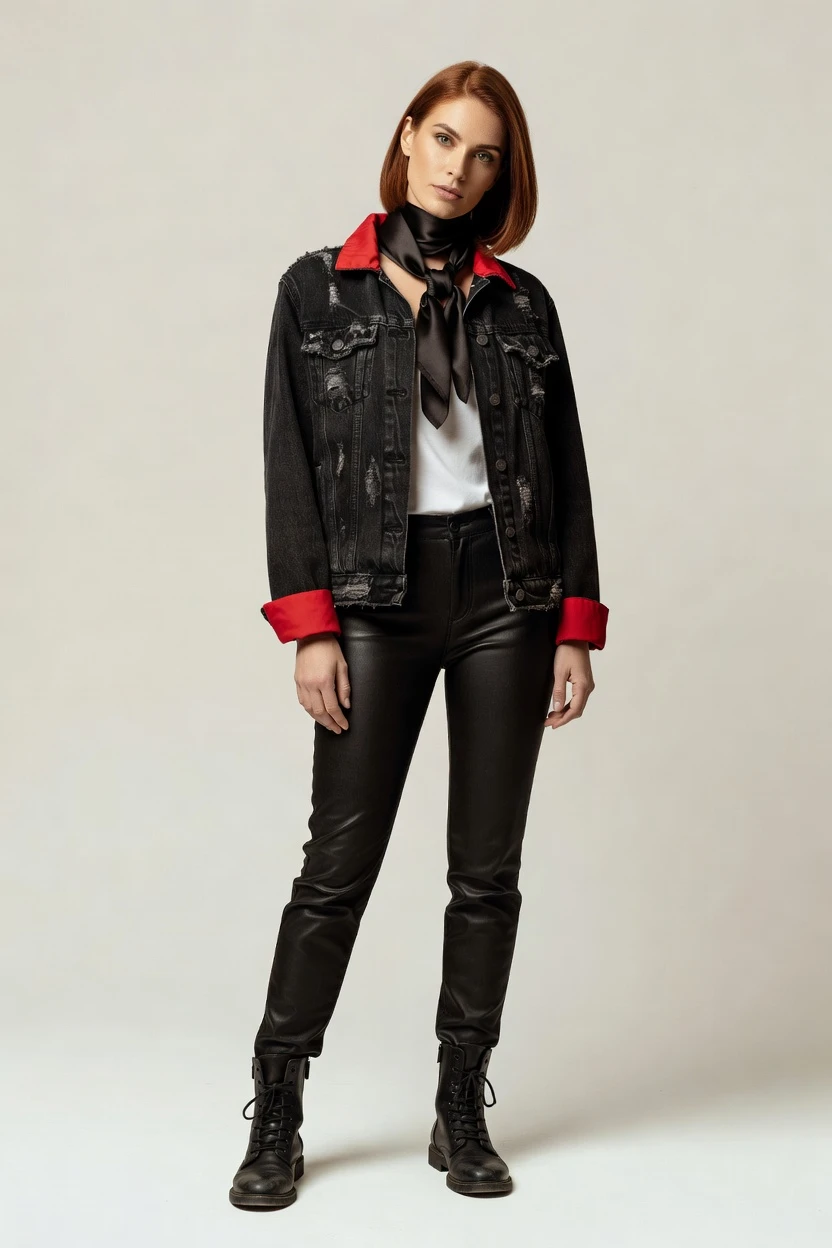 Rock style preset, on-model still.