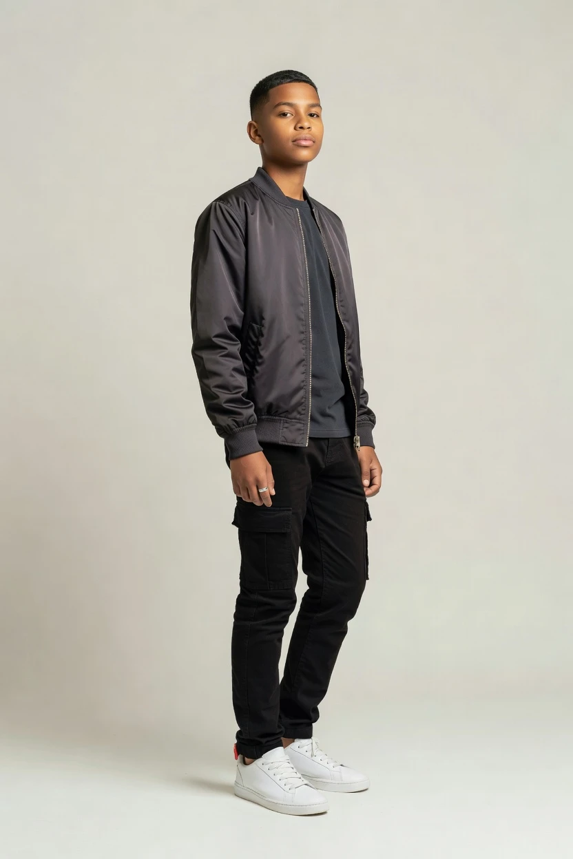 Skater look, branded control