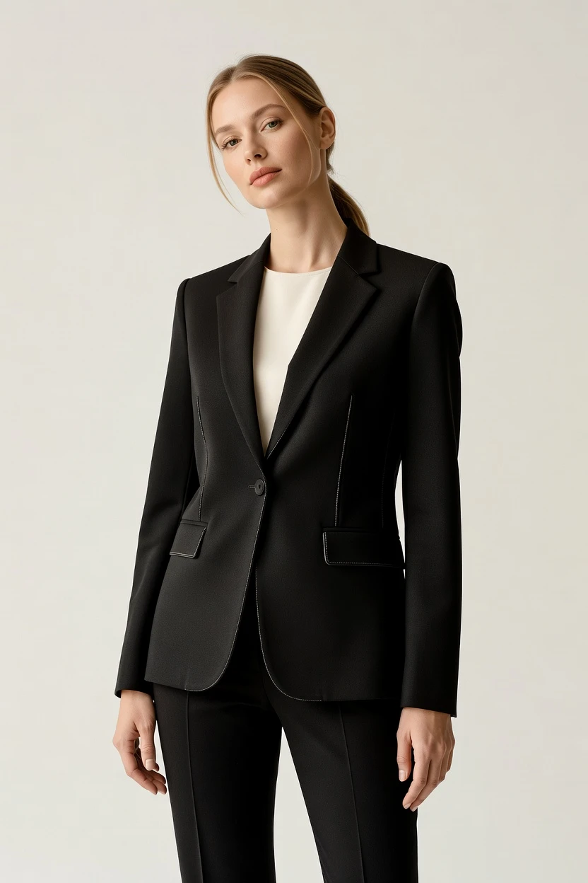 Suit packshot with editorial light