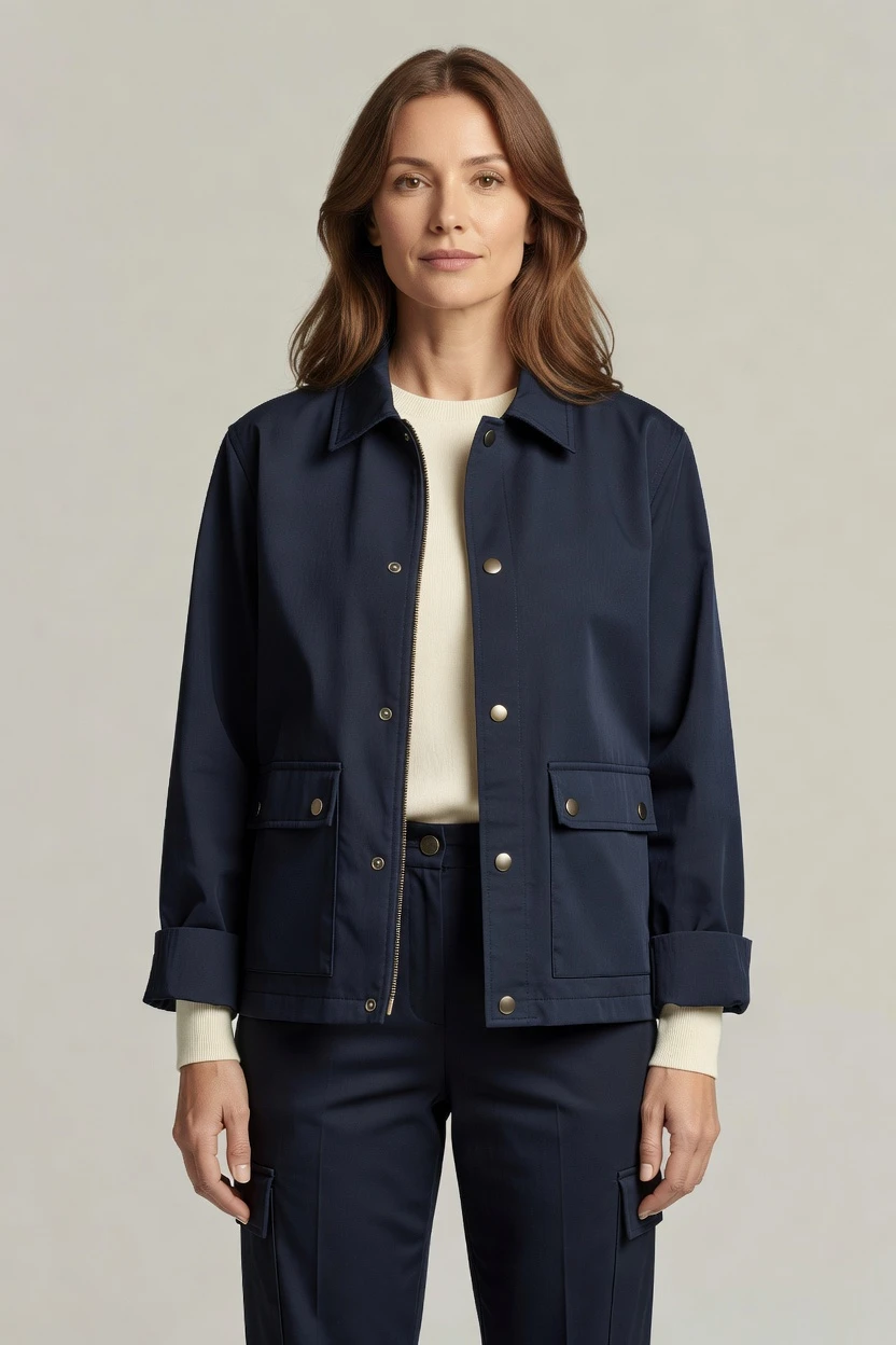 On-model workwear packshot
