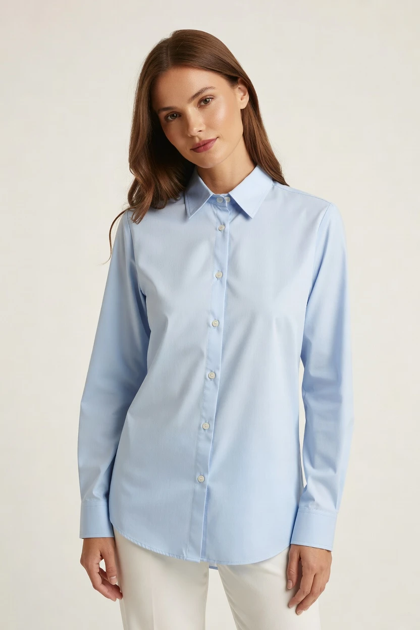 Click-driven button-down shoot