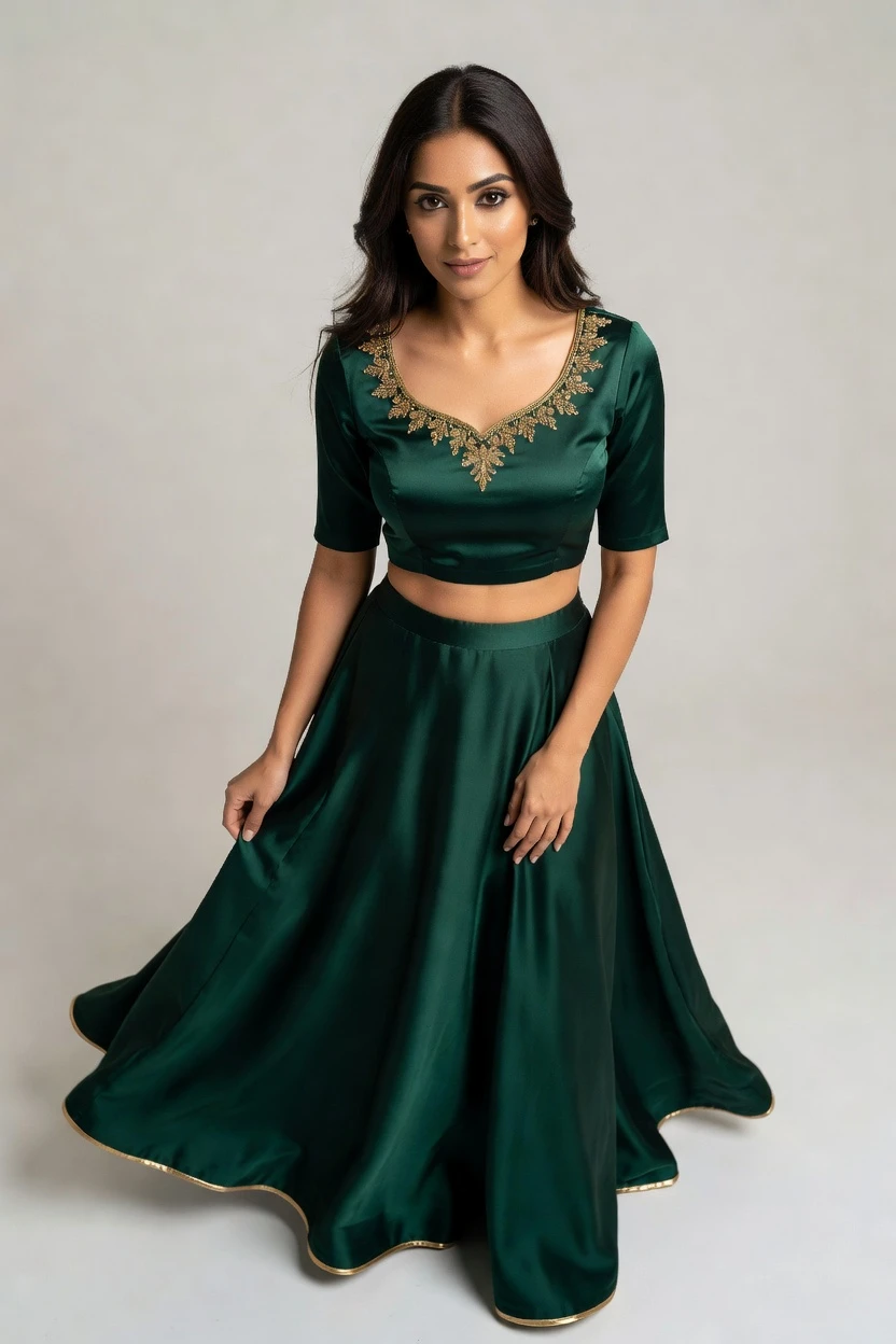 Click to generate lehenga photos
