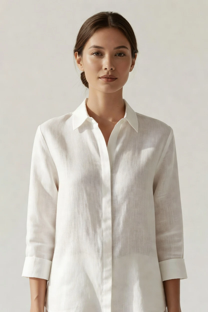 Linen shirt, click-directed campaign