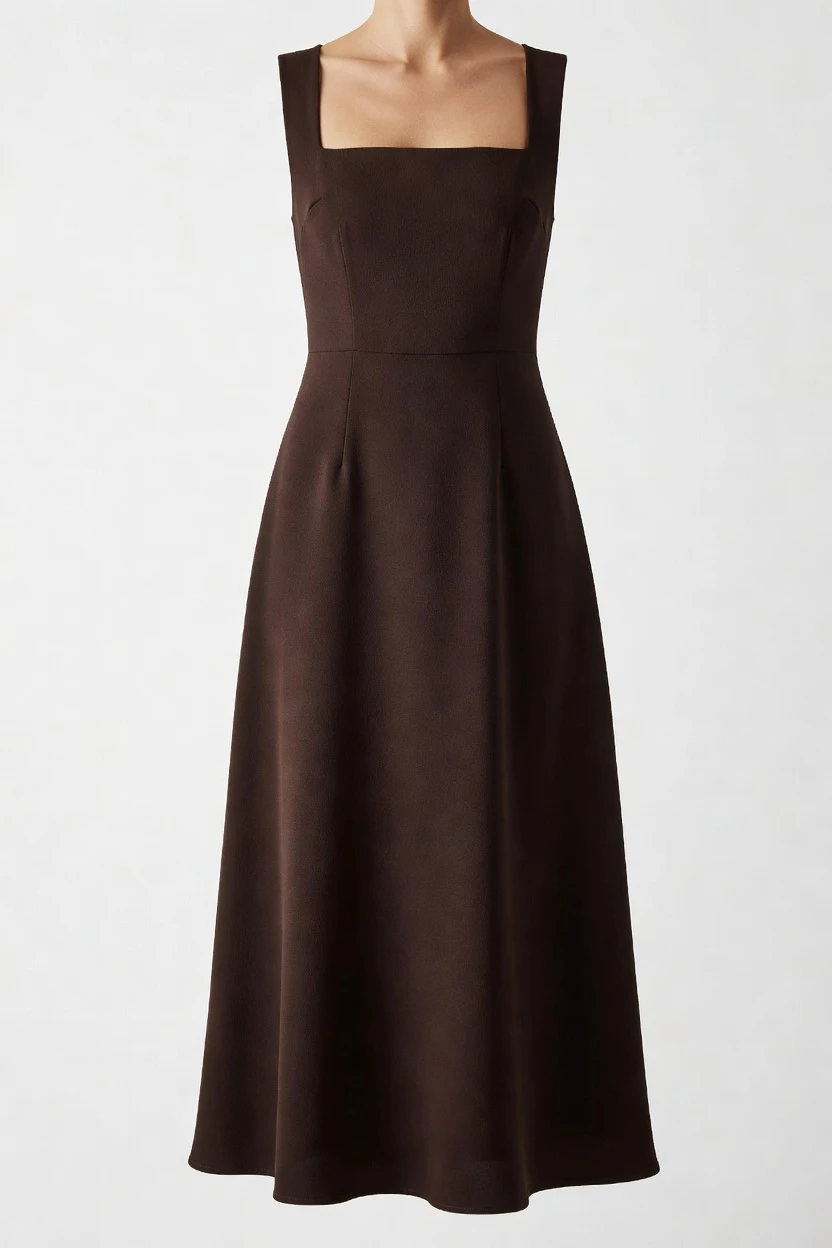 Click, adjust, generate midi dress