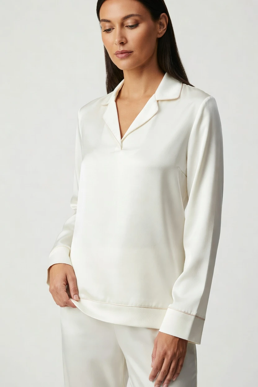 Pajamas on-model campaign shot
