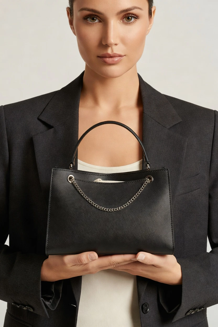 On-model purse, click-driven