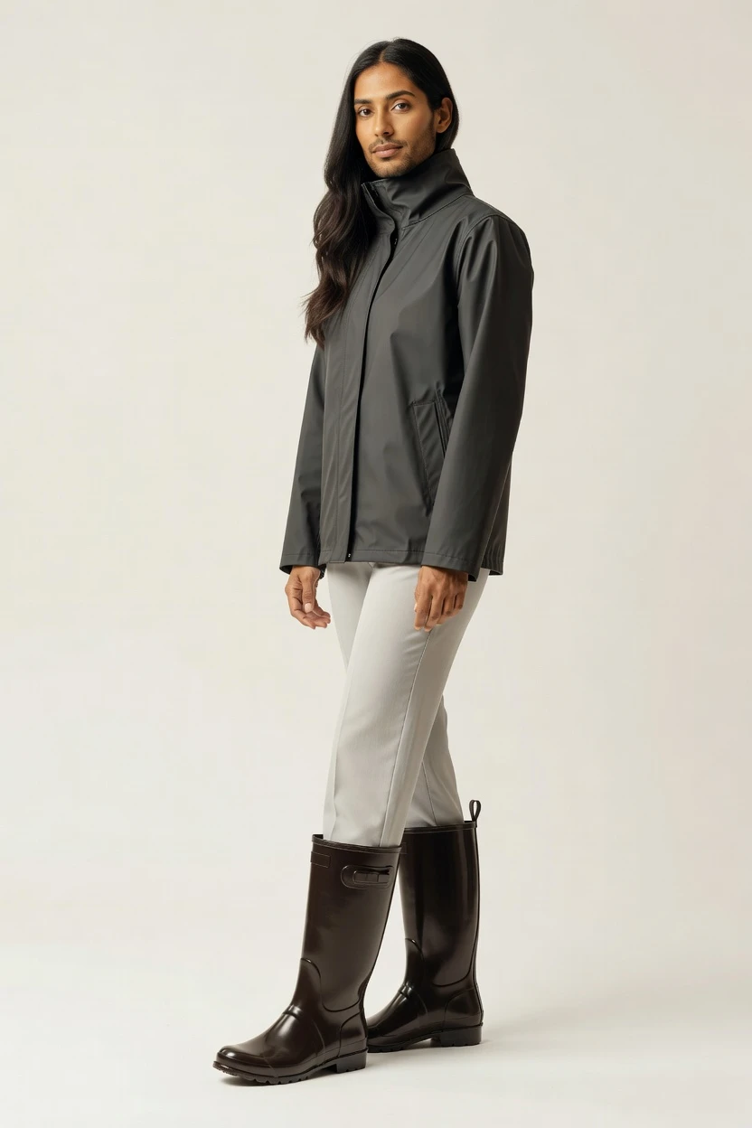 Rain boots, click-driven preview