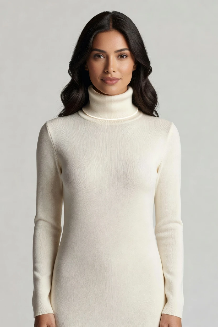 Turtleneck studio campaign look